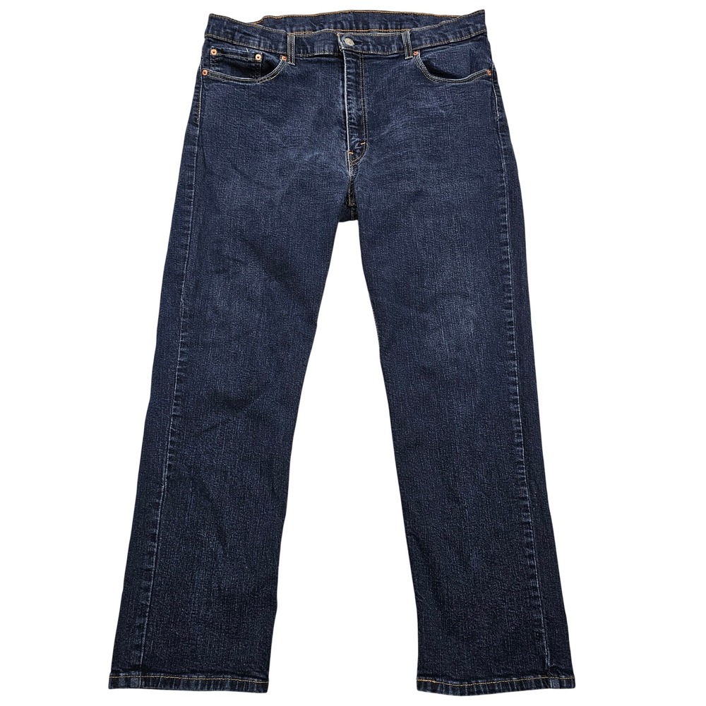 Levi's 559 Relaxed Straight Jeans Mens 38x29.5 (42x32) Blue Stretch Denim READ